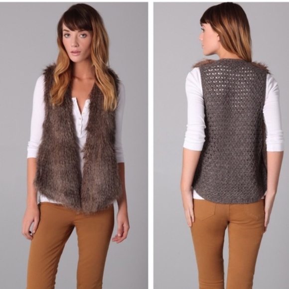 Ella Moss Arabella Faux Fur Vest - Picture 1 of 15